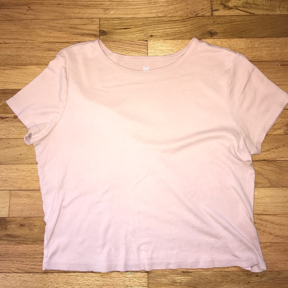 Pink Cropped Tee